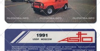 Автоимпорт (ASTO): Рим. Ватикан. Красный УАЗ на площади 1991